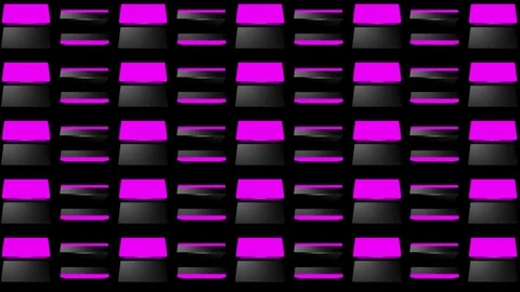 Glowing Magenta Box VJ Loops Stock Footage 74356293