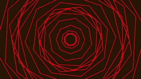 Glowing Magenta Geometric Pattern of Interconnected Energy Lines on Dark Ba.. Stock Footage 340378180