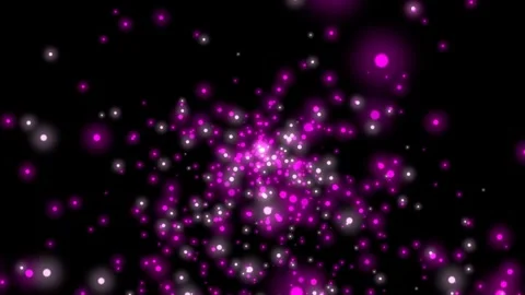 Glowing magenta white particles, elegant abstract motion background effect Stock Footage 337701848
