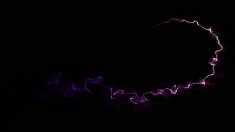Glowing magic particle trail animation. Stock Footage 166848608