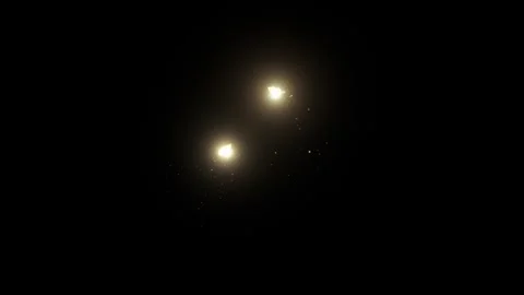 Glowing Magic Spirits on Black Background 库存影片 314703130