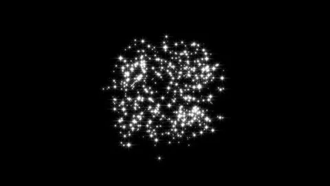 Glowing magic star sparkle explosion transition on black background 4K Stock-Footage 346241329