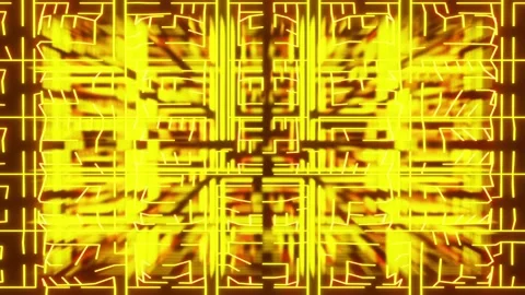 Glowing Maze Lines Motion Graphics Stock Footage 221877143