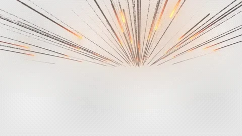 glowing meteor shower from camera, trans... | Stock Video | Pond5