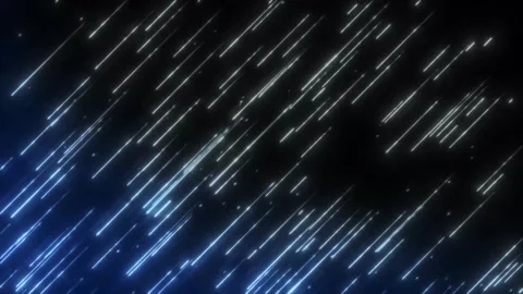 Glowing Meteor Shower Seamless Loop Background Light Trails and Falling Stars Stock Footage 344110880