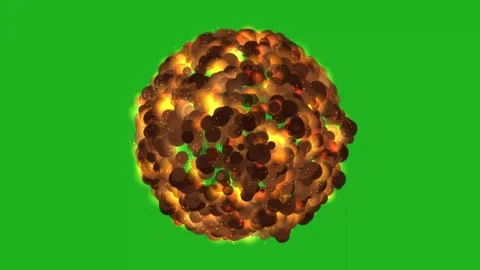 Glowing meteor with tiny sparkles on green screen background Stock Footage 241794559