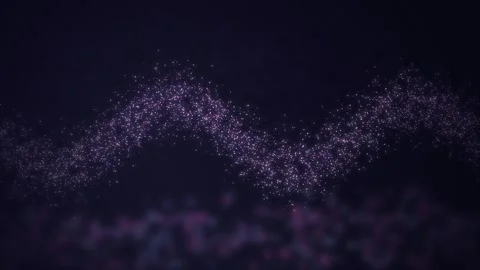 Glowing microscopic particles flow in a seamless loop Stock Footage 341401801