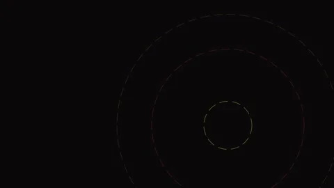 Glowing minimalist abstract circular ripple pattern loop for modern tech vi.. Stock Footage 343659506
