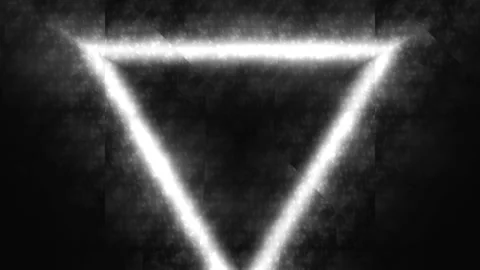 Glowing Monochrome Triangle Seamless Loop Stock Footage 342883950