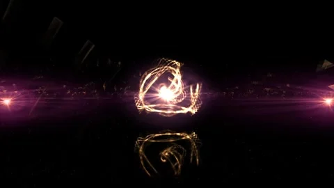 Glowing Morphing Shapes Triangle Glass Purple Waves Moving Background Stock Footage 276709238