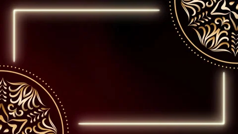 Glowing Motion Animation Celestial Path Mandala Ramadan Background Video stock 327718896