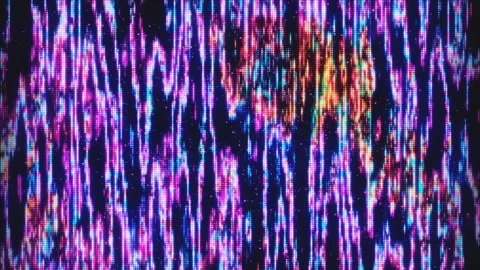 Glowing movement of multicolored waves with particles in galactic space Stock Footage 295282826