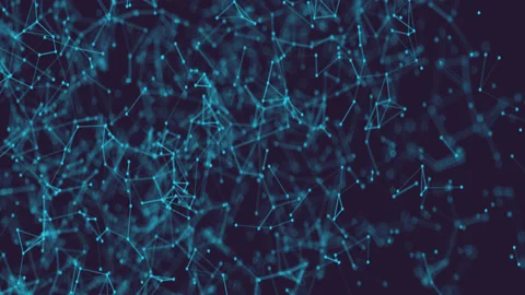 Glowing, Moving Triangles Stock Footage 132291483
