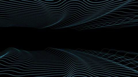 Glowing Moving Wiggle Line Background for Visual Effects, abstract wiggle line a Stock Footage 301283043