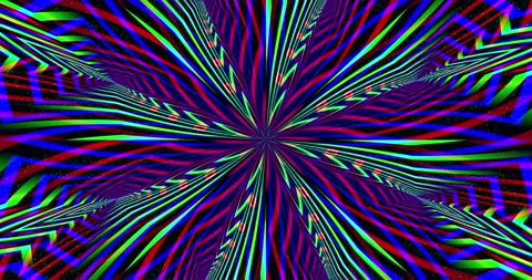 Glowing multi-colored kaleidoscope Stock Footage 264928312