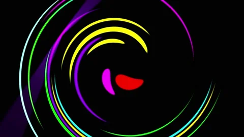 Glowing multi-colored lines Stock Footage 137294533