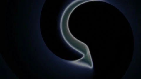 Glowing multi-colored ribbons on a dark background Stock Footage 137296340