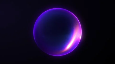 Glowing multicolor plasma energy sphere with purple, blue and warm orange h.. 库存影片 330257905