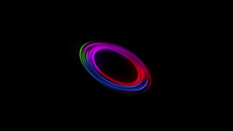 Glowing Multicolored Circle: Soft Background Animation Stock Footage 274835026