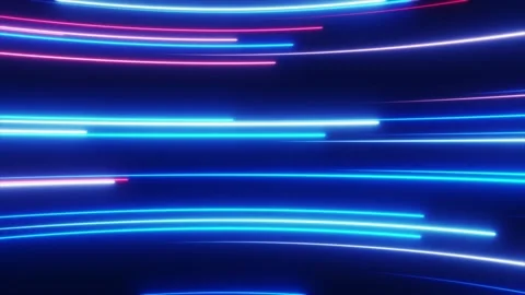Glowing multicolored lines Stock Footage 284020861