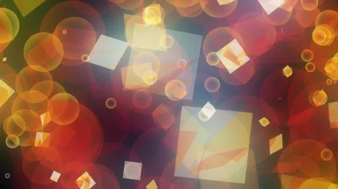 Glowing Multicolored Spinning Squares Circles Psychedelic Background VJ Loop Stock Footage 56136789