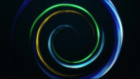 Glowing multicolored spiral background digital, techno. Stock Footage 276947208