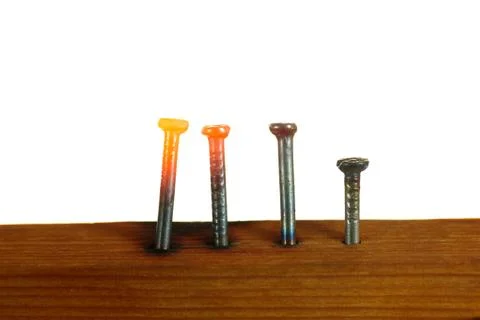 Glowing Nails Stock Photos