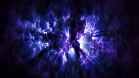 Glowing Nebulae space cloud with shining light shines behind Stock Footage 126825388