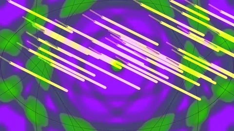 Glowing Neon Abstract Atom Structure Animation Background Loop Stock Footage 336264493
