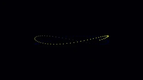 Glowing neon abstract connection loops symbolizing infinity technology back.. Stock Footage 337162513