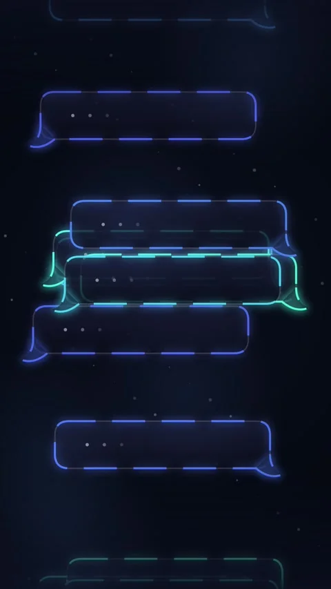 Glowing neon abstract data network background for futuristic technological .. Stock Footage 344935646