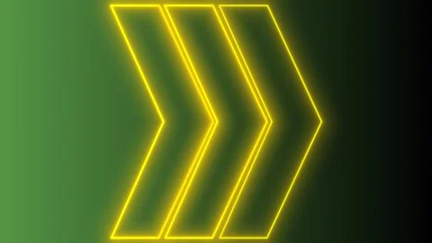 Glowing Neon Arrows Animation.  Stock Footage 240097426