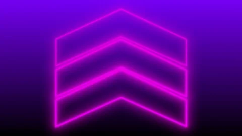 Glowing Neon Arrows Animation.  Stock Footage 240097471