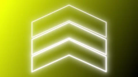 Glowing Neon Arrows Animation.  Stock Footage 240097551