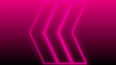 Glowing Neon Arrows Animation.  Stock Footage 240097907
