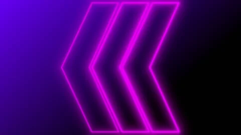 Glowing Neon Arrows Animation.  Stock Footage 240097975