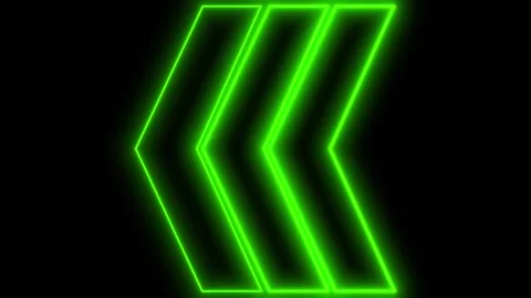 Glowing Neon Arrows Animation.  Stock Footage 240098105