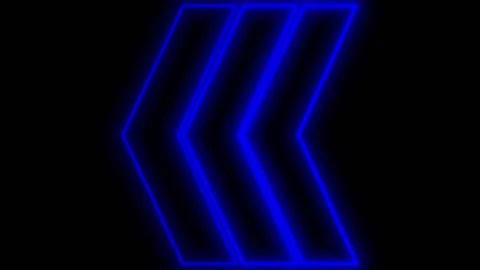 Glowing Neon Arrows Animation.  Stock Footage 240098192