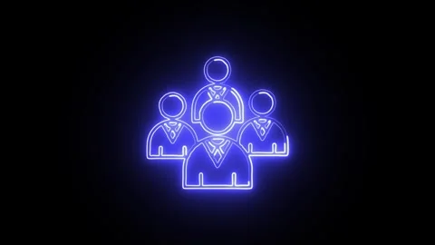 Glowing neon Artificial Intelligence icon  HD Video motion graphic animation Stock Footage 304857935