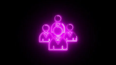 Glowing neon Artificial Intelligence icon  HD Video motion graphic animation Stock Footage 304857936