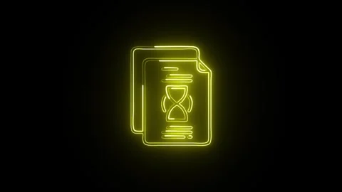 Glowing neon Artificial Intelligence icon  HD Video motion graphic animation Stock Footage 304857939