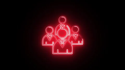 Glowing neon Artificial Intelligence icon  HD Video motion graphic animation Stock Footage 304857941