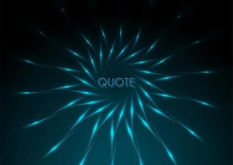 Glowing neon blue star rays lines abstract futuristic tech background Stock Illustration