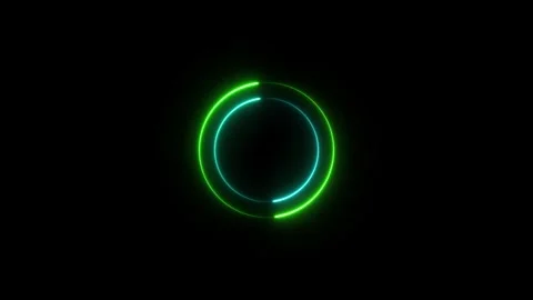 Glowing neon circle frame animation. glowing neon and loading circle frame .. Vídeo Stock 332582420