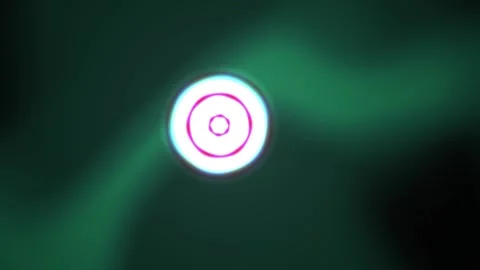 Glowing neon circle light effect. Stock Footage 336698218
