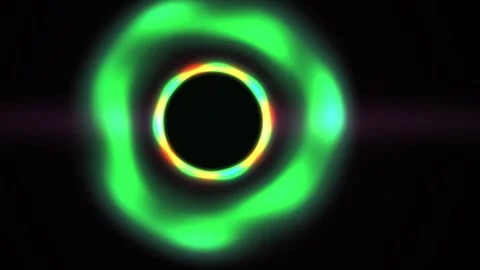 Glowing Neon Circle Light Effects Technology. Stock Footage 340024894