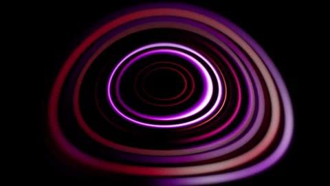 Glowing neon circle loop 스톡 동영상 316305581