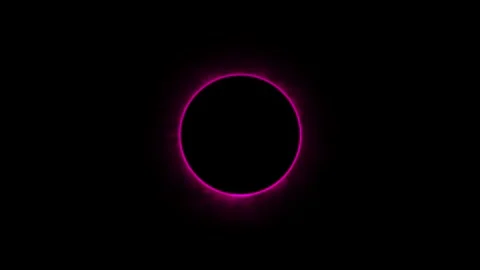Glowing neon circle moving animation. seamless loop background Stock Footage 332958928