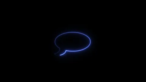 Glowing neon color message box animation icon conversation notice receive m.. Stock-Footage 310948074