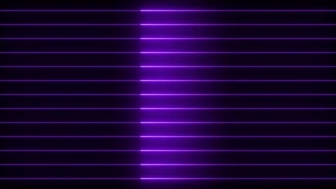 Glowing neon color wave lines left moving animation. Neon purple outline se.. 動画素材 334734050